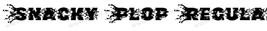 Snacky Plop Regular字体转换